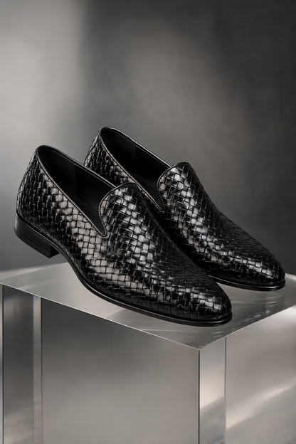 LIORA - Zapatos de cuero trenzado